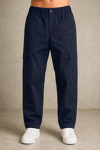 Premium 100% Cotton Twill Men's Cargo Pants – Midnight Navy