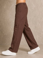 Premium 100% Pure Linen Men's Trousers – Mocha Brown