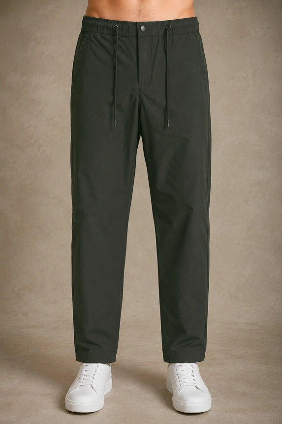 Premium Nylon Lycra 4-Way Stretch Pants – Dark Forest Green