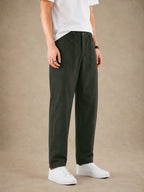 Premium Nylon Lycra 4-Way Stretch Pants – Dark Forest Green