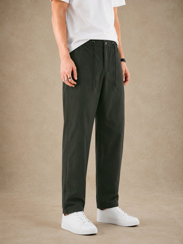 Premium Nylon Lycra 4-Way Stretch Pants – Dark Forest Green