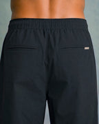 Premium Nylon 4-Way Lycra Men's Pants – Midnight Black