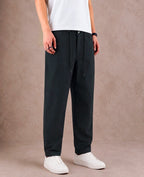 Premium Nylon 4-Way Lycra Men's Pants – Midnight Black