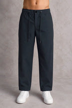 Premium Nylon 4-Way Lycra Men's Pants – Midnight Black