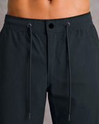 Premium Nylon 4-Way Lycra Men's Pants – Midnight Black