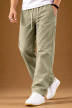 Premium Nylon Lycra 4-Way Stretch Pants – Sage Khaki