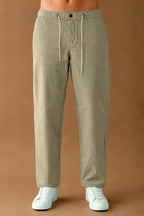 Premium Nylon Lycra 4-Way Stretch Pants – Sage Khaki
