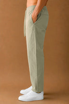 Premium Nylon Lycra 4-Way Stretch Pants – Sage Khaki