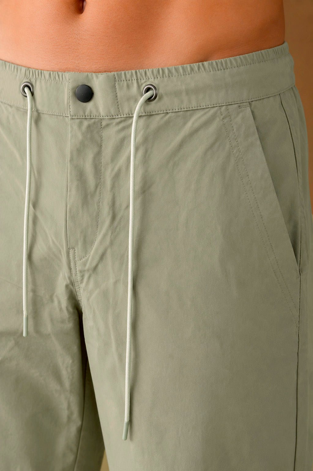 Premium Nylon Lycra 4-Way Stretch Pants – Sage Khaki