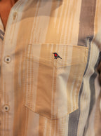 Sand & Slate Abstract Stripe – 4-Way Stretch Performance Shirt