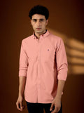 Premium Men’s Peach Pearl 100% Cotton Twill Shirt