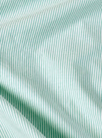 The Mint Pinstripe: 100% Cotton Contrast Collar Shirt
